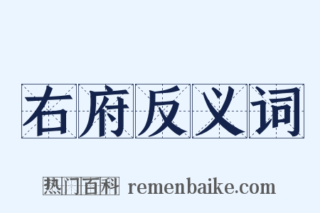右府反义词是什么意思的图片